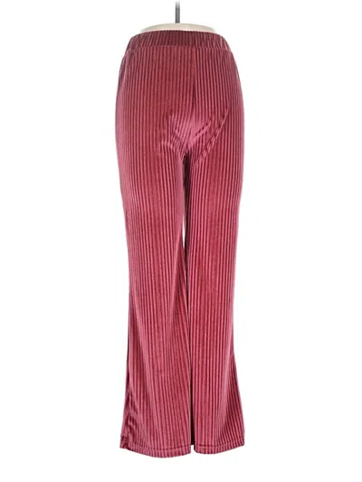 Pre-owned Unbranded Casual Pants In Burgundy