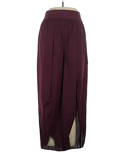 Pre-owned Unbranded Casual Pants In Burgundy