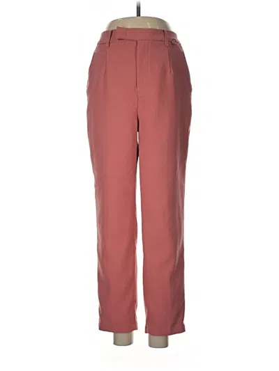 Pre-owned Unbranded Casual Pants In Burgundy