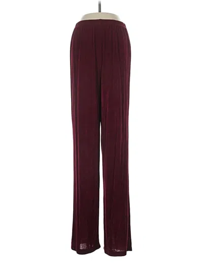 Pre-owned Unbranded Casual Pants In Burgundy