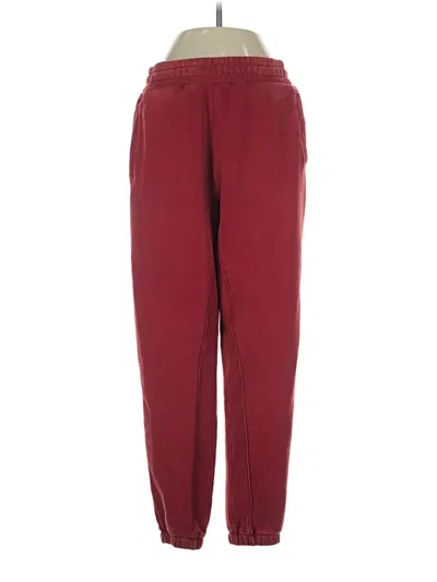 Pre-owned Unbranded Casual Pants In Burgundy