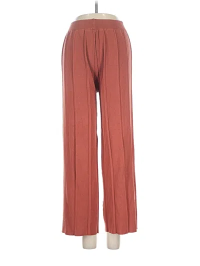 Pre-owned Unbranded Casual Pants In Burgundy