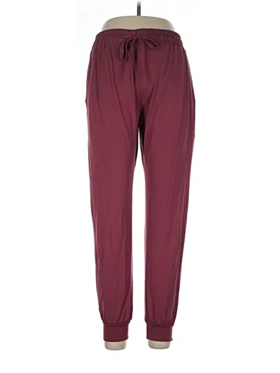 Pre-owned Unbranded Casual Pants In Burgundy