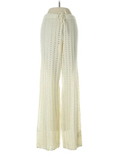 Pre-owned Unbranded Casual Pants In Ivory