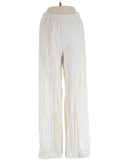 Pre-owned Unbranded Casual Pants In Ivory