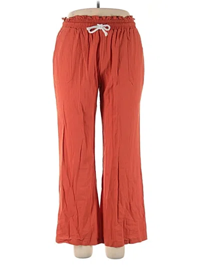 Pre-owned Unbranded Casual Pants In Orange
