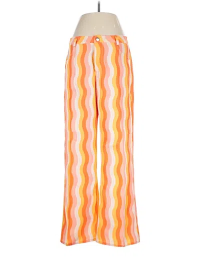 Pre-owned Unbranded Casual Pants In Orange
