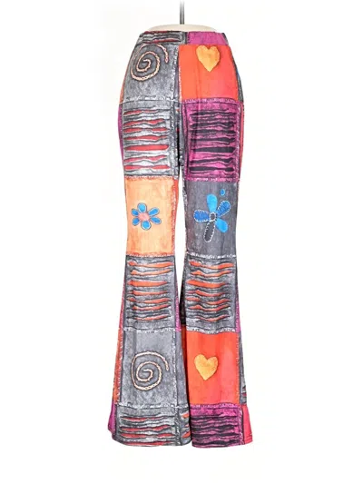 Pre-owned Unbranded Casual Pants In Orange