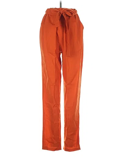 Pre-owned Unbranded Casual Pants In Orange