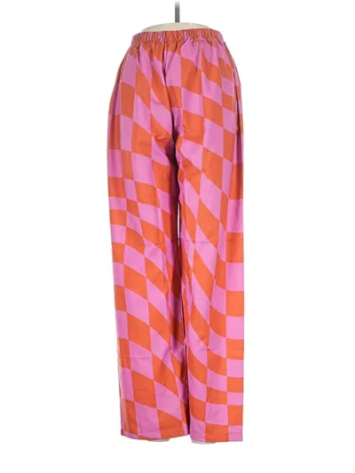 Pre-owned Unbranded Casual Pants In Pink