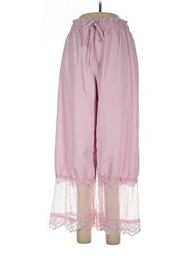 Pre-owned Unbranded Casual Pants In Pink