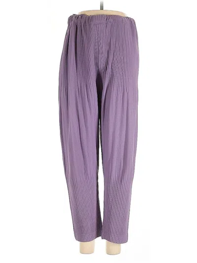 Pre-owned Unbranded Casual Pants In Purple