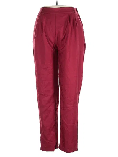Pre-owned Unbranded Casual Pants In Red