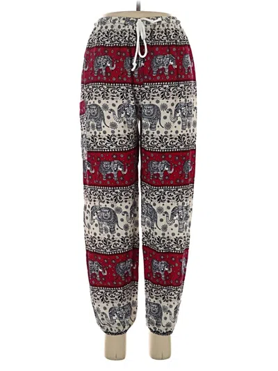 Pre-owned Unbranded Casual Pants In Red