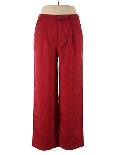 Pre-owned Unbranded Casual Pants In Red