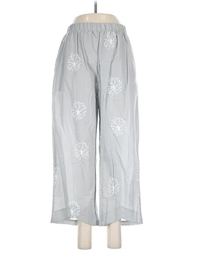 Pre-owned Unbranded Casual Pants In Silver