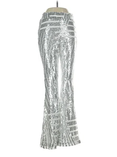 Pre-owned Unbranded Casual Pants In Silver