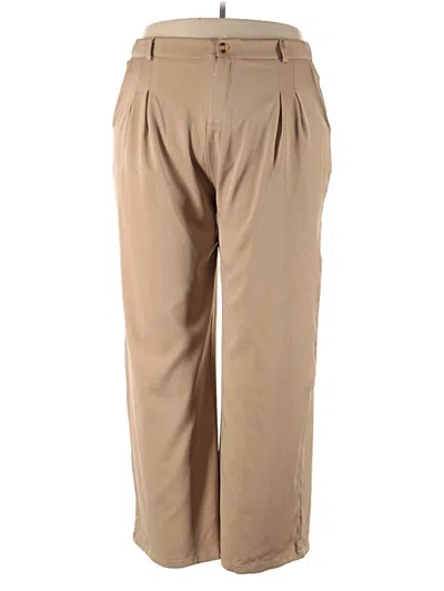 Pre-owned Unbranded Casual Pants In Tan