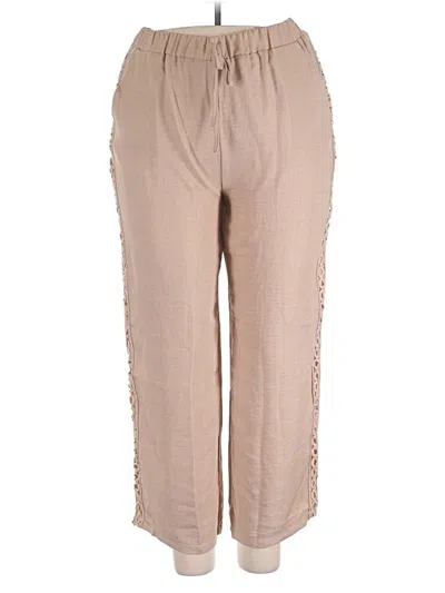 Pre-owned Unbranded Casual Pants In Tan