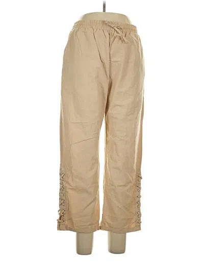 Pre-owned Unbranded Casual Pants In Tan