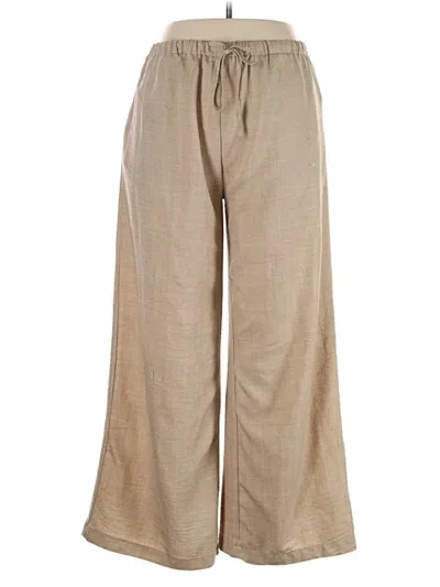 Pre-owned Unbranded Casual Pants In Tan