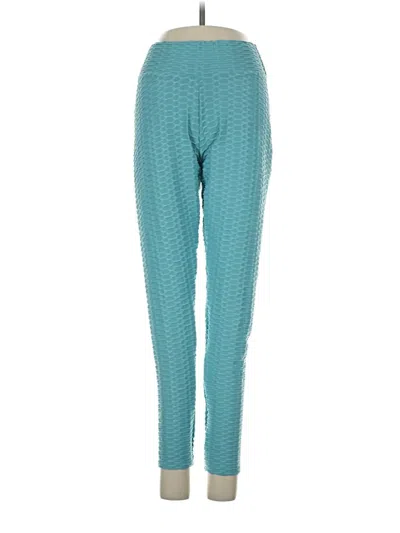 Pre-owned Unbranded Casual Pants In Teal