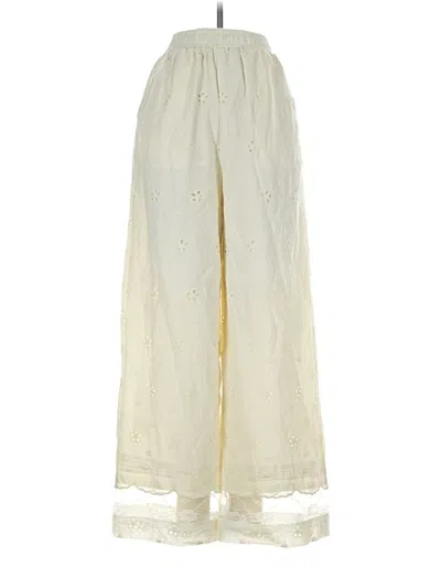 Pre-owned Unbranded Casual Pants In White