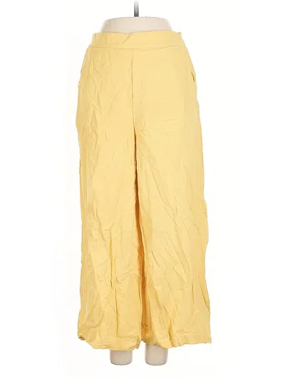 Pre-owned Unbranded Casual Pants In Yellow