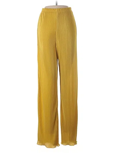 Pre-owned Unbranded Casual Pants In Yellow