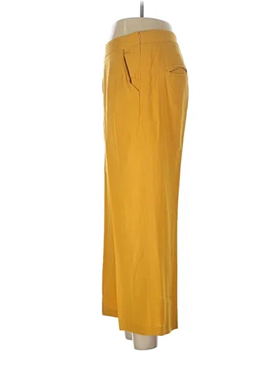 Pre-owned Unbranded Casual Pants In Yellow