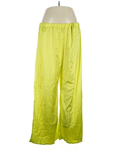 Pre-owned Unbranded Casual Pants In Yellow