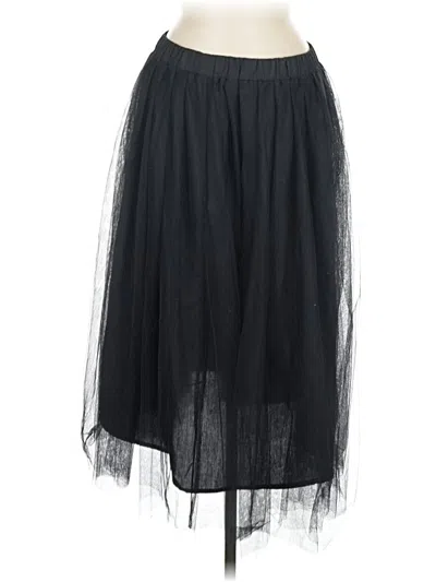 Pre-owned Unbranded Casual Skirt In Black