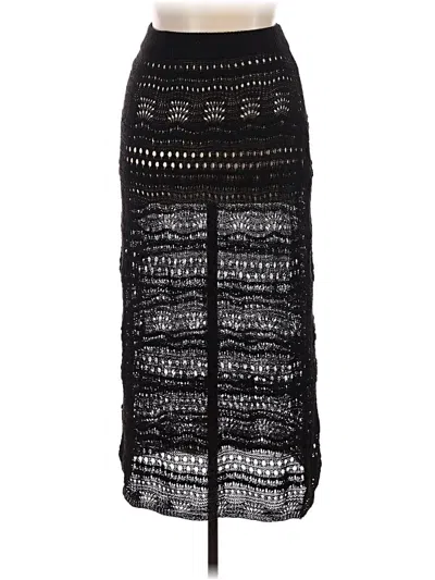 Pre-owned Unbranded Casual Skirt In Black
