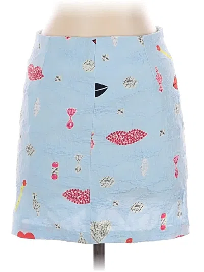 Pre-owned Unbranded Casual Skirt In Blue