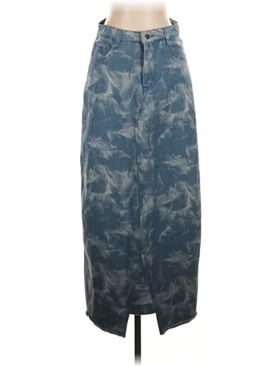 Pre-owned Unbranded Casual Skirt In Blue