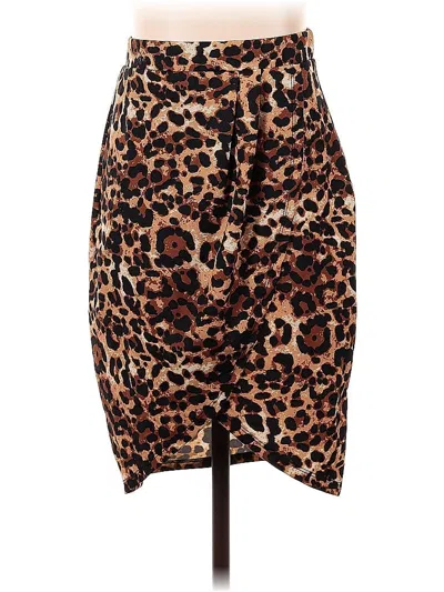 Pre-owned Unbranded Casual Skirt In Brown