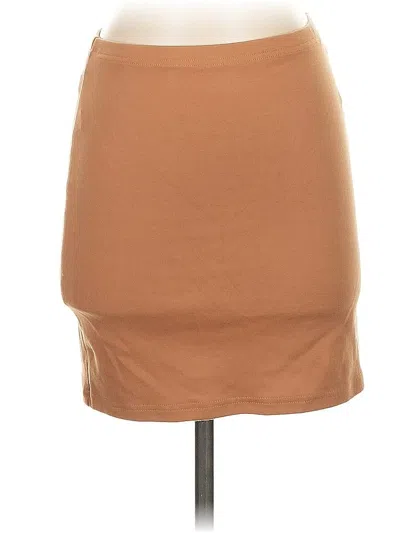Pre-owned Unbranded Casual Skirt In Brown