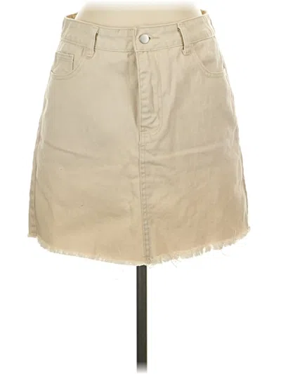 Pre-owned Unbranded Casual Skirt In Brown