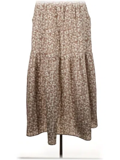 Pre-owned Unbranded Casual Skirt In Brown