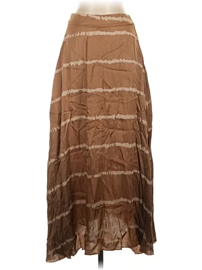 Pre-owned Unbranded Casual Skirt In Brown