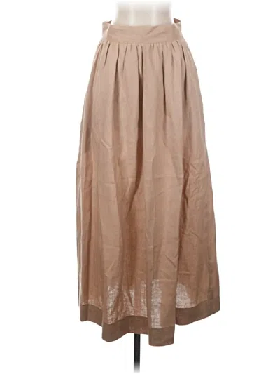 Pre-owned Unbranded Casual Skirt In Brown