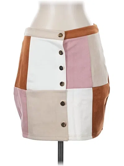Pre-owned Unbranded Casual Skirt In Brown