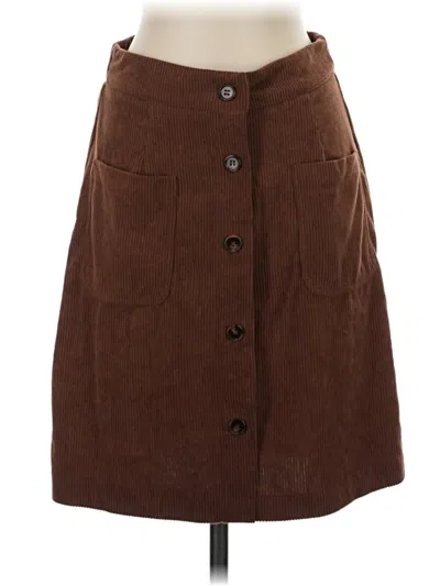 Pre-owned Unbranded Casual Skirt In Brown