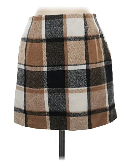 Pre-owned Unbranded Casual Skirt In Brown