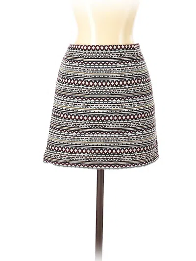 Pre-owned Unbranded Casual Skirt In Burgundy