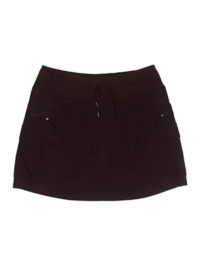Pre-owned Unbranded Casual Skirt In Burgundy