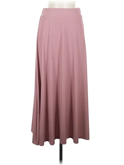 Pre-owned Unbranded Casual Skirt In Burgundy