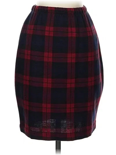Pre-owned Unbranded Casual Skirt In Burgundy