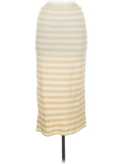 Pre-owned Unbranded Casual Skirt In Gold