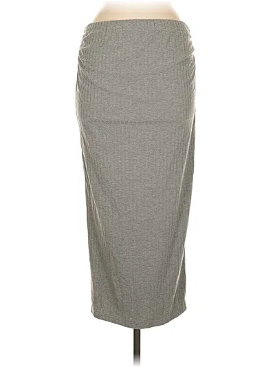 Pre-owned Unbranded Casual Skirt In Gray